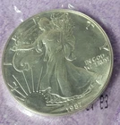 1987 American Silver Eagle $1 1oz .999 Silver BU Uncirculated