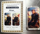 EC&T Exclusive Vikings: Sons Of Odin 1oz 999 Silver Colorized Art Bar With COA