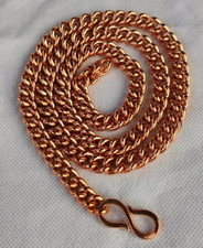 22 inch Pure Copper Solid CURB Chain Necklace, Healing Jewelry Spiritual