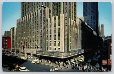 Radio City Music Hall Art Deco Theater New York New York Postcard