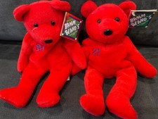 LOT OF 2 Salvino's Bamm Beanos Sammy Sosa 21 Red Beanie - Chicago Cubs 1998 MLB