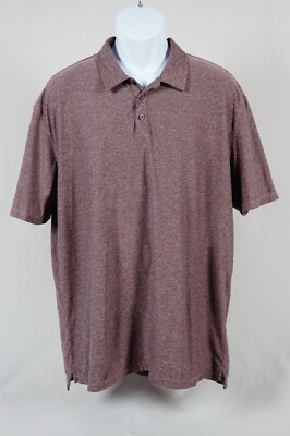 True Classic Men's Large Heather Short Sleeve Polo Shirt