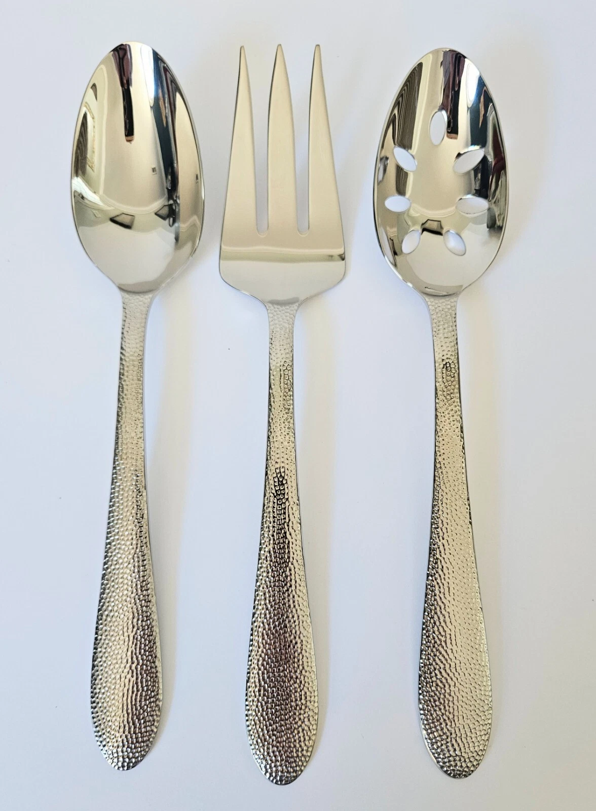 Lenox HAVESON Serving Spoons & Serving Fork 18/10 Stainless Flatware 47E