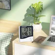 Digital LCD Indoor Thermometer Hygrometer Room Humidity Meter Memory Function
