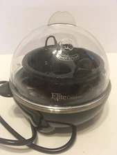 Elite Cuisine Egg Cooker EGC-007 Electric Poacher Omelet Soft Hard Boiled EC