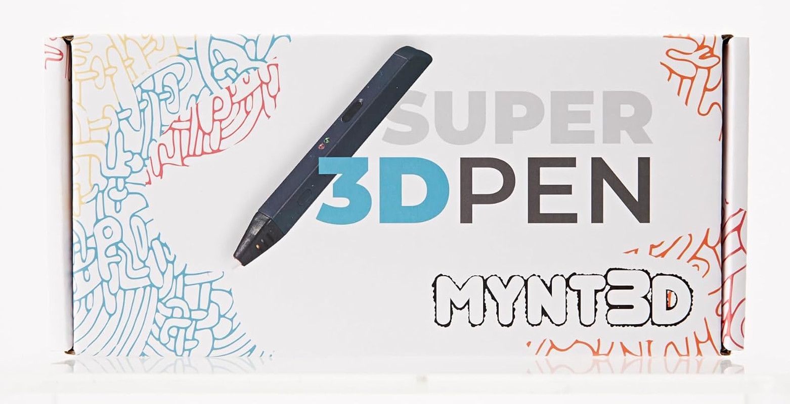 MYNT3D Super 3D Pen, 1.75Mm ABS and PLA Compatible 3D Printing Pen