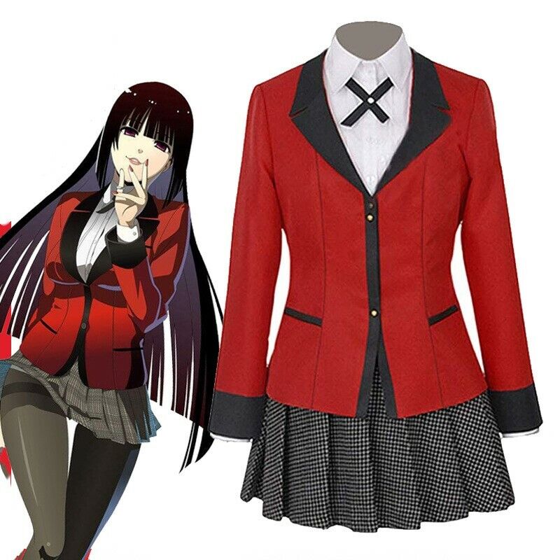 DokiDoki-R Anime Kakegurui Cosplay Yumeko Jabami School Uniform