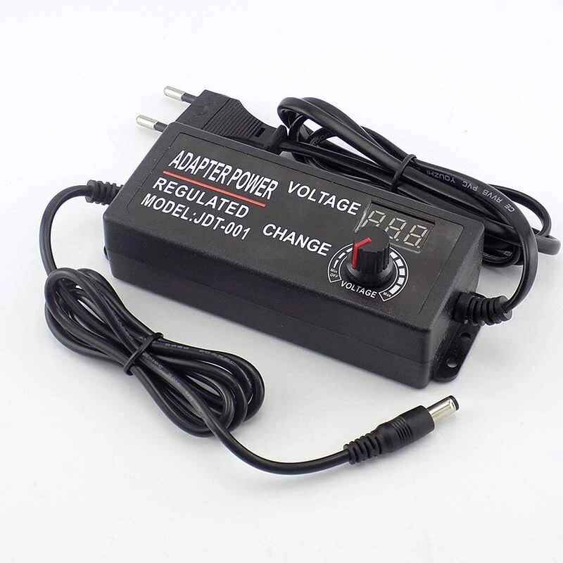 Variable Adjustable Voltage 3-12V 3-24V 9-24V AC/DC Power Supply Adapter display - Image 2 of 4