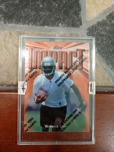 WARRICK DUNN 1997 Topps Finest IMPACT 270 Refractor RC Rookie Still In Peel Wrap