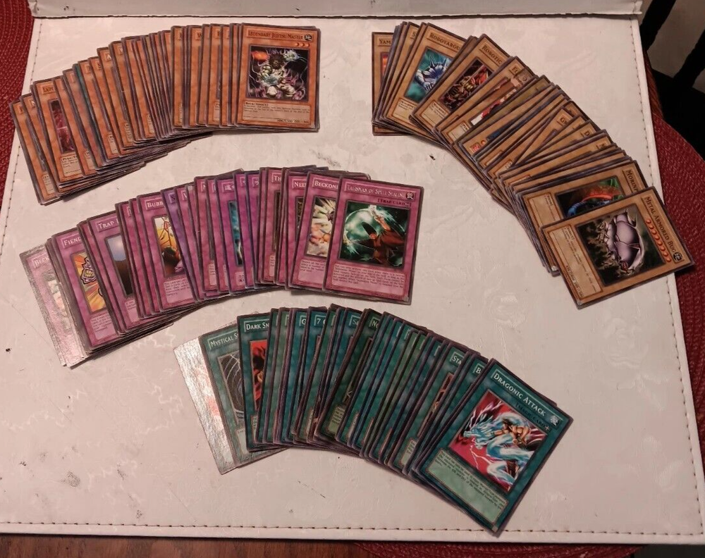 Vintage 1996 YuGiOh 1st Edition Lot of 168 Loose Cards