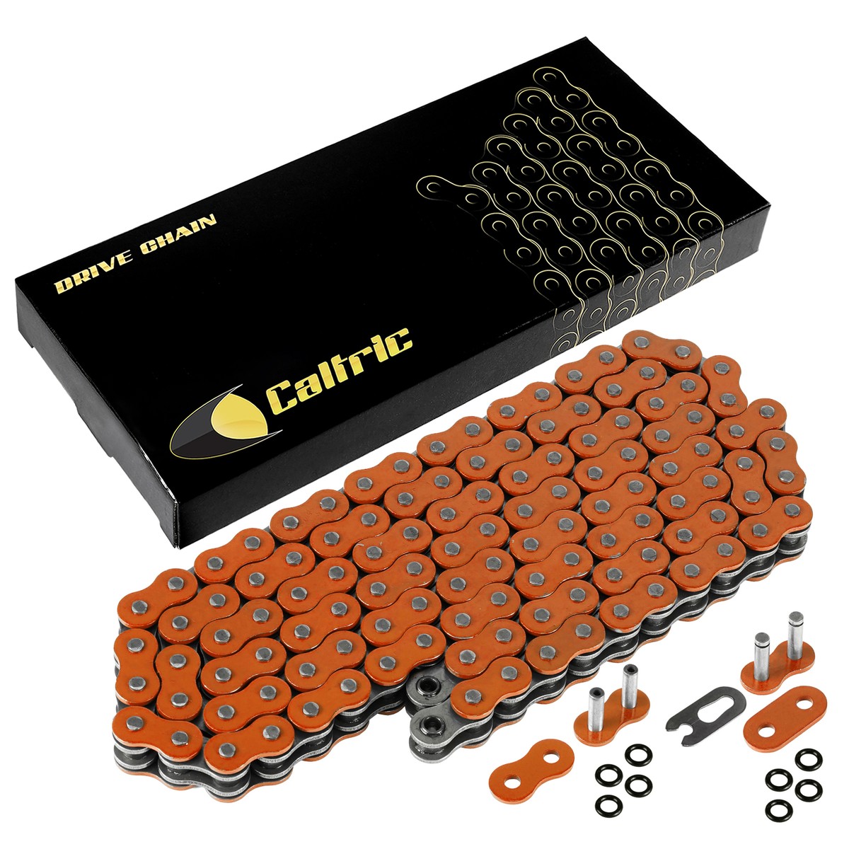 O-Ring Orange Drive Chain for Harley Davidson FXR Super