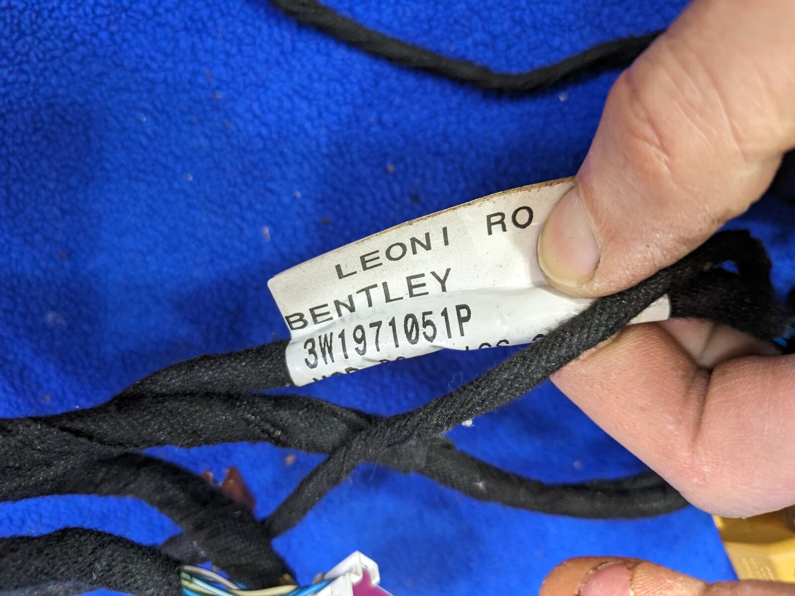oem Bentley Continental flying spur wiring harness dashboard instrument