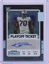 2021 Panini Contenders #149 Alex Leatherwood Raiders Autograph