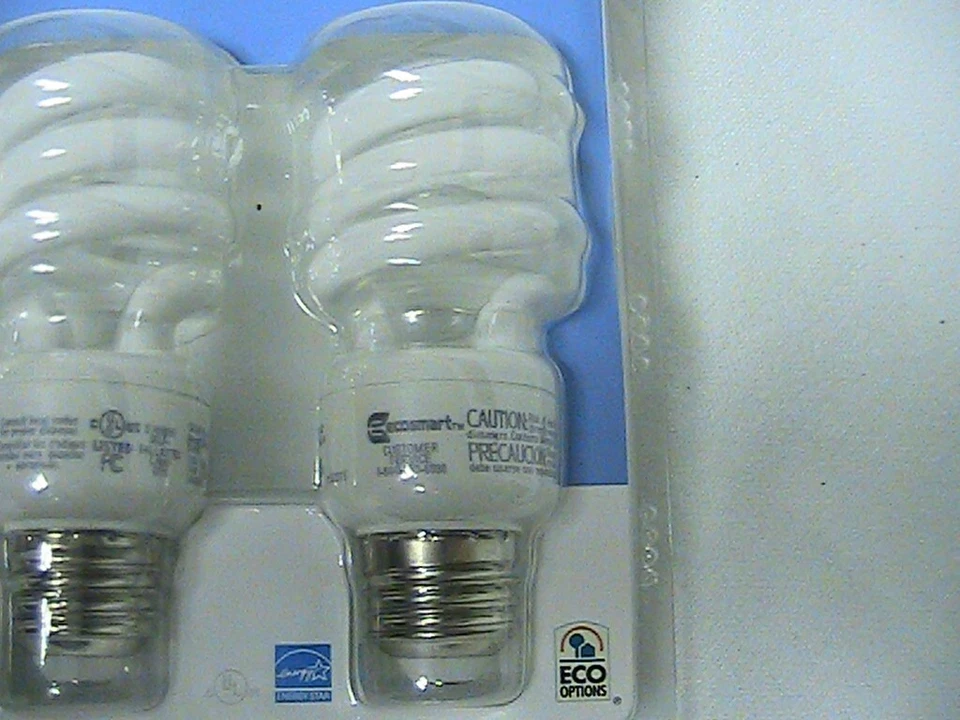 3 NEW 14 WATT 800 LUMENS ECOSMART DAYLIGHT COMPACT FLUORESCENT BULBS 60 WATT EQ - Image 3 of 4