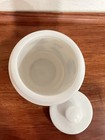 Asian Design Milk Glass Jar Container With Lid Made in Belgium — photo 6