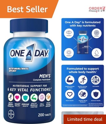 Gluten-Free Multivitamin for Men - Supports Heart, Immune & Energy Health