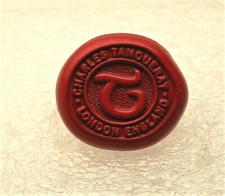 Charles Tanquery Faux Wax Seal Advertising La...