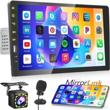 9 Single 1Din Car Stereo Radio Bluetooth Touch Screen Mirror link MP5 + Camera