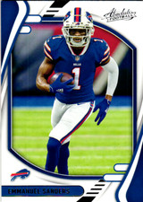 2021 Panini Absolute Emmanuel Sanders Buffalo Bills #38          