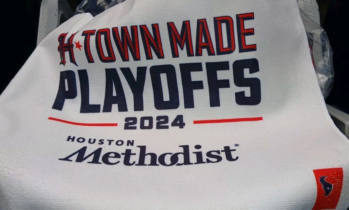 2025 L.A. Chargers VS. Houston Texans NRG Stadium Wildcard Game Day Towel 1/11