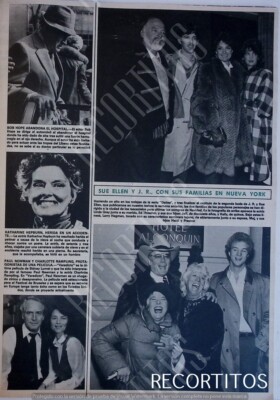clippings 2001 LARRY HAGMAN JR dallas LINDA GRAY SUE ELLEN PAUL NEWMAN CHARLOTT