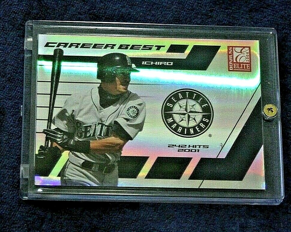 2004 DONRUSS EJITE #CB-19 ICHIRO ALL FOIL 993/1000 IN SCREWDOWN 04