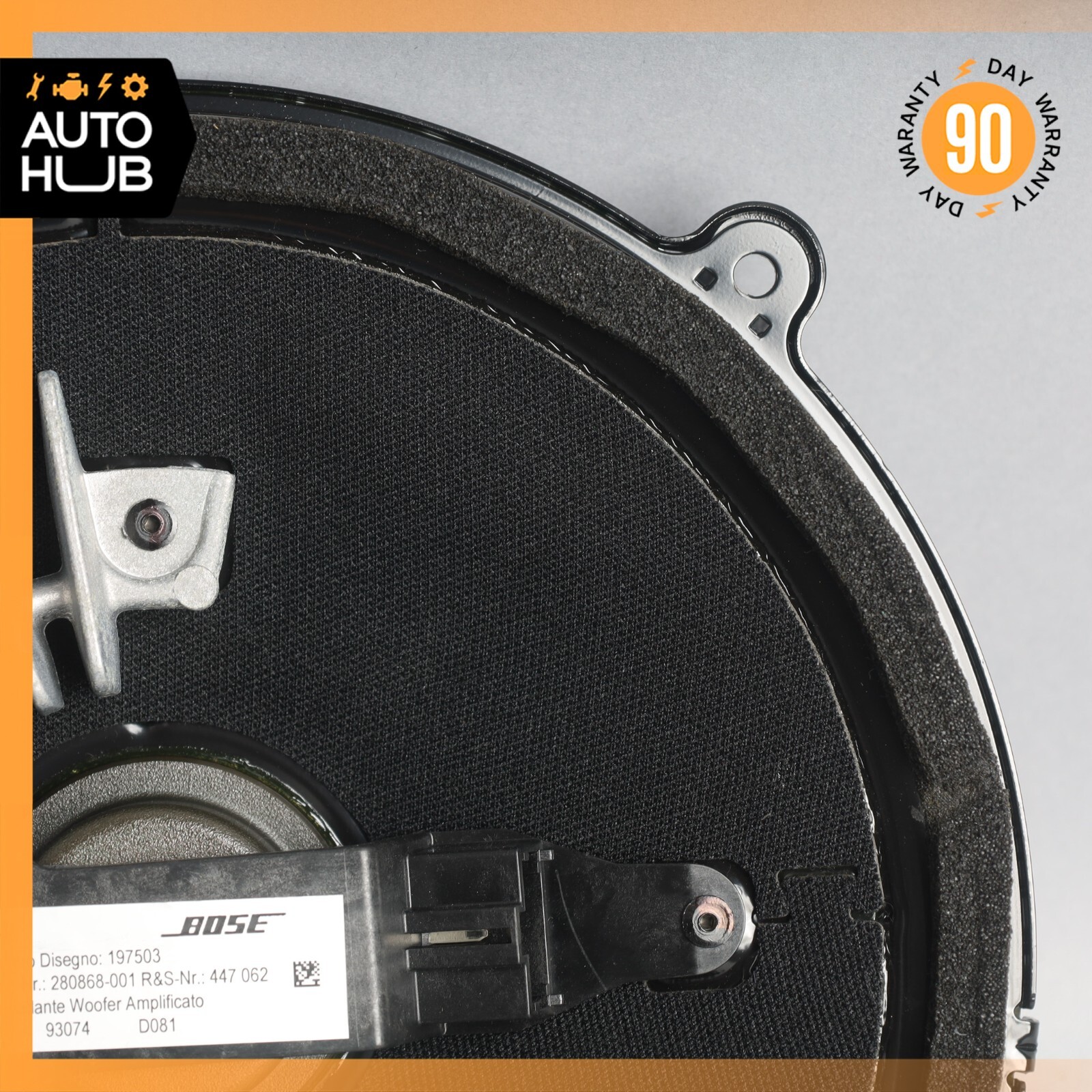 03-19 Maserati Quattroporte Rear Bose Subwoofer Sub Woofer Sound Speaker OEM 79k