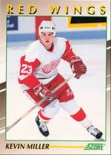 1991-92 Score Young Superstars Kevin Miller Detroit Red Wings #40