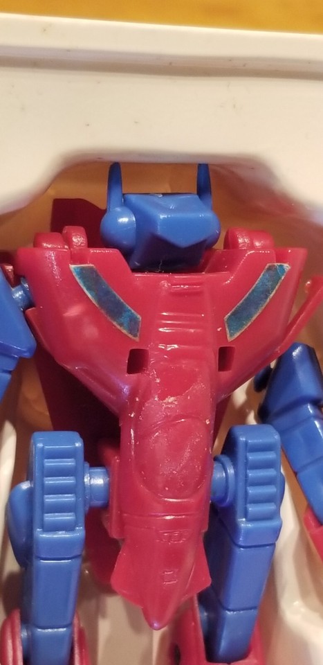 FIGURINE VINTAGE 80'S ROBOT TRANSFORMABLE MC TOY CAMION BLEU - Games and toys