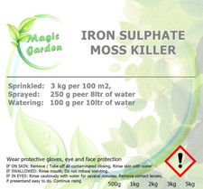 3 kg Iron Sulphate LAWN GREENER TONIC - Ferrous Sulphate Fertiliser MOSS KILLER