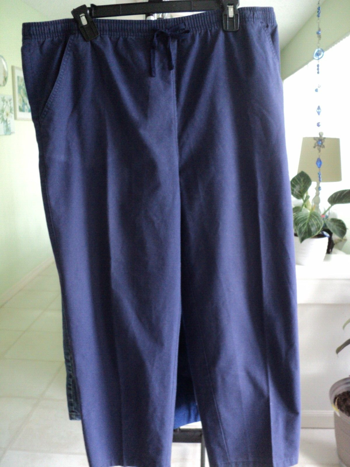 CLASSIC ELEMENTS BLUE PANTS ELASTIC WAIST DRAW ST… - image 1