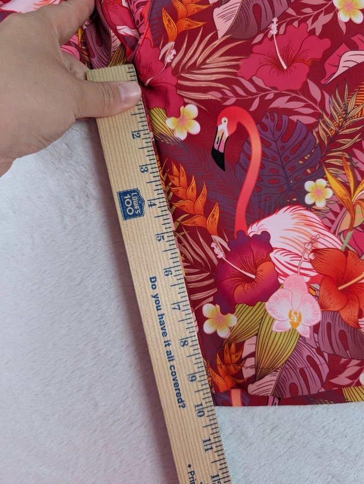 Pantalones Cortos de Golf Hreski Para Hombre Talla 32 10" Rosa Rojo Floral Flamencos Hawaianos AOP Foto 4 de 4