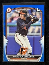 2023 Bowman 1st #BP-35 Frederick Bencosme /150 TRUE BLUE Baltimore Orioles