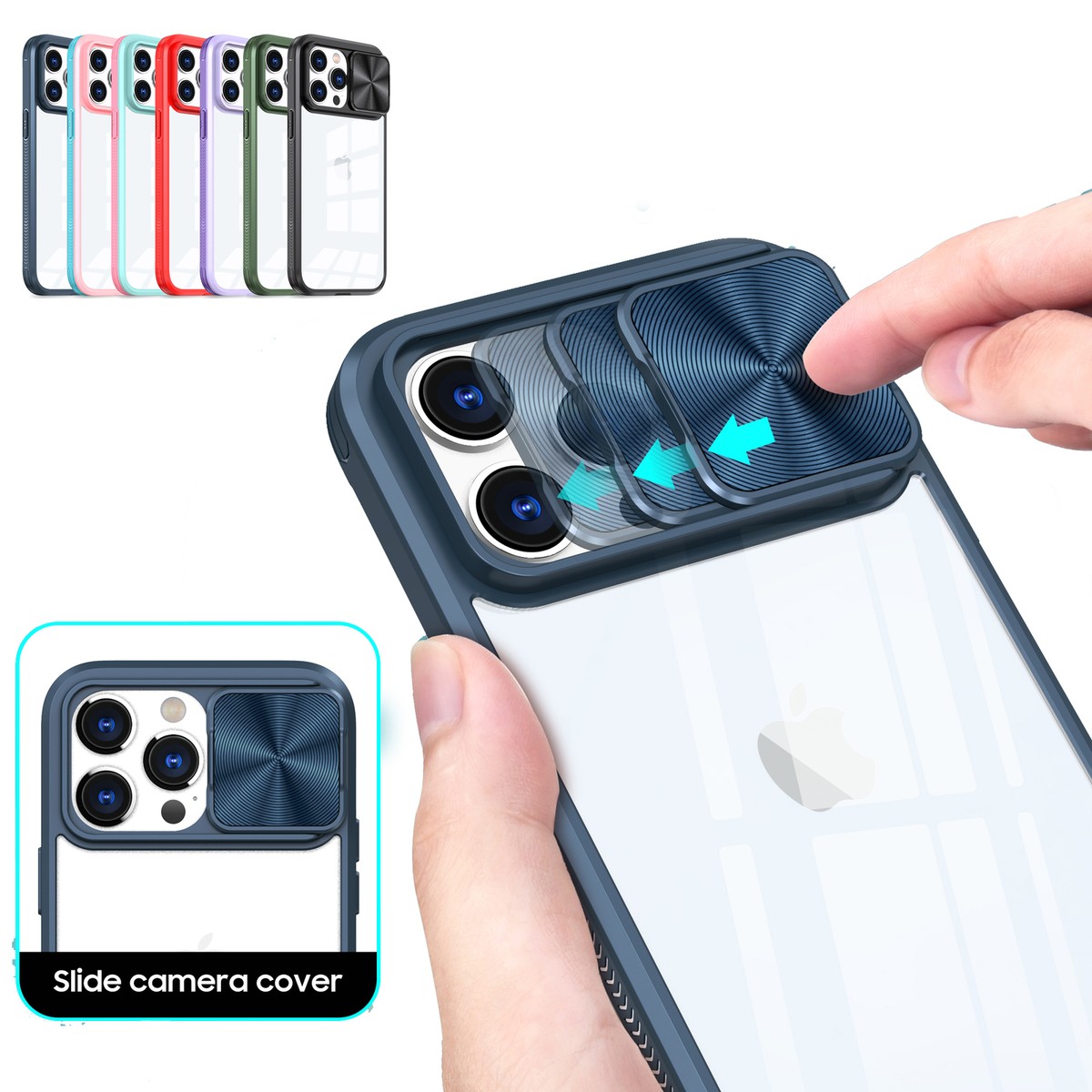 For iPhone 17 Pro Max Air 16 15 14 13 12 11 XR SE3 Clear Case