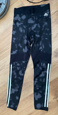 NEW - Adidas Aeroknit 7/8 Tight Fit Ladies Black Tights Size UK Small