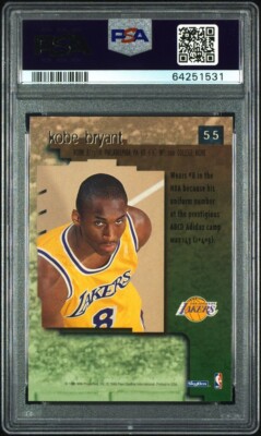 1996-97 SKYBOX PREMIUM KOBE BRYANT RC ROOKIE CARD PSA 9 MINT #55