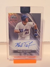 2024 Topps Chrome Black Sealed Mark Teixeira Autograph  Silver Foil  /150