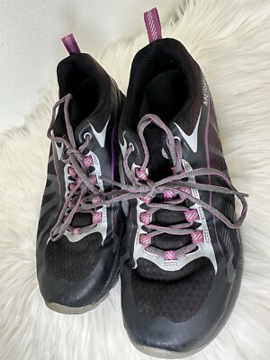 Merrell Siren Edge Trail Running Hiking Shoes Vibram Sole Purple Black Size 8.5