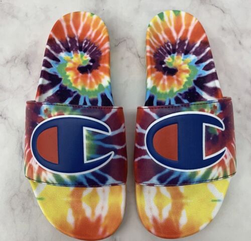 Sandalia sin cordones multicolor Champion para hombre IPO Tie Dye CP101193M talla 9 - Imagen 2 de 8