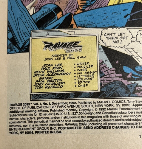 Ravage 2099 #1 by Marvel Comics (Gold Foil) (1992) - Picture 6 of 7