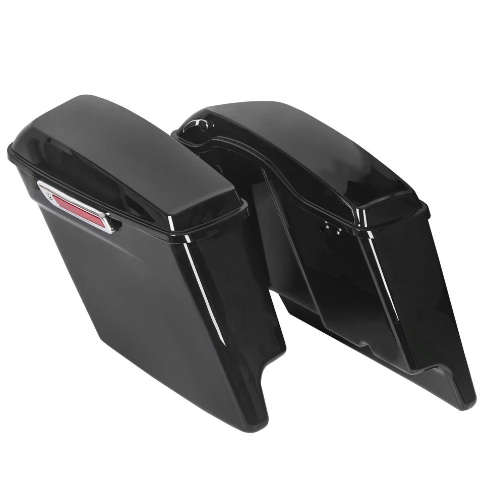 Extended Stretched Hard Saddlebags Conversion Brackets For Harley Softail Fatboy Foto 3 de 4