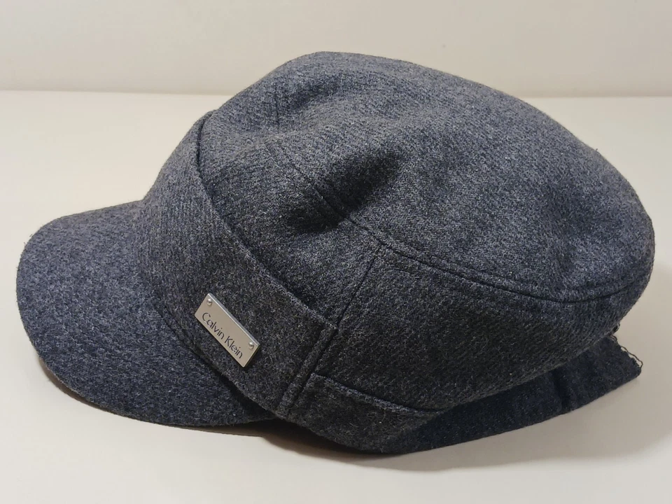Calvin Klein Mujer CK Logo Newsboy Cabbie Sombrero Gorra Sombrero Rn# 36543 Foto 4 de 4