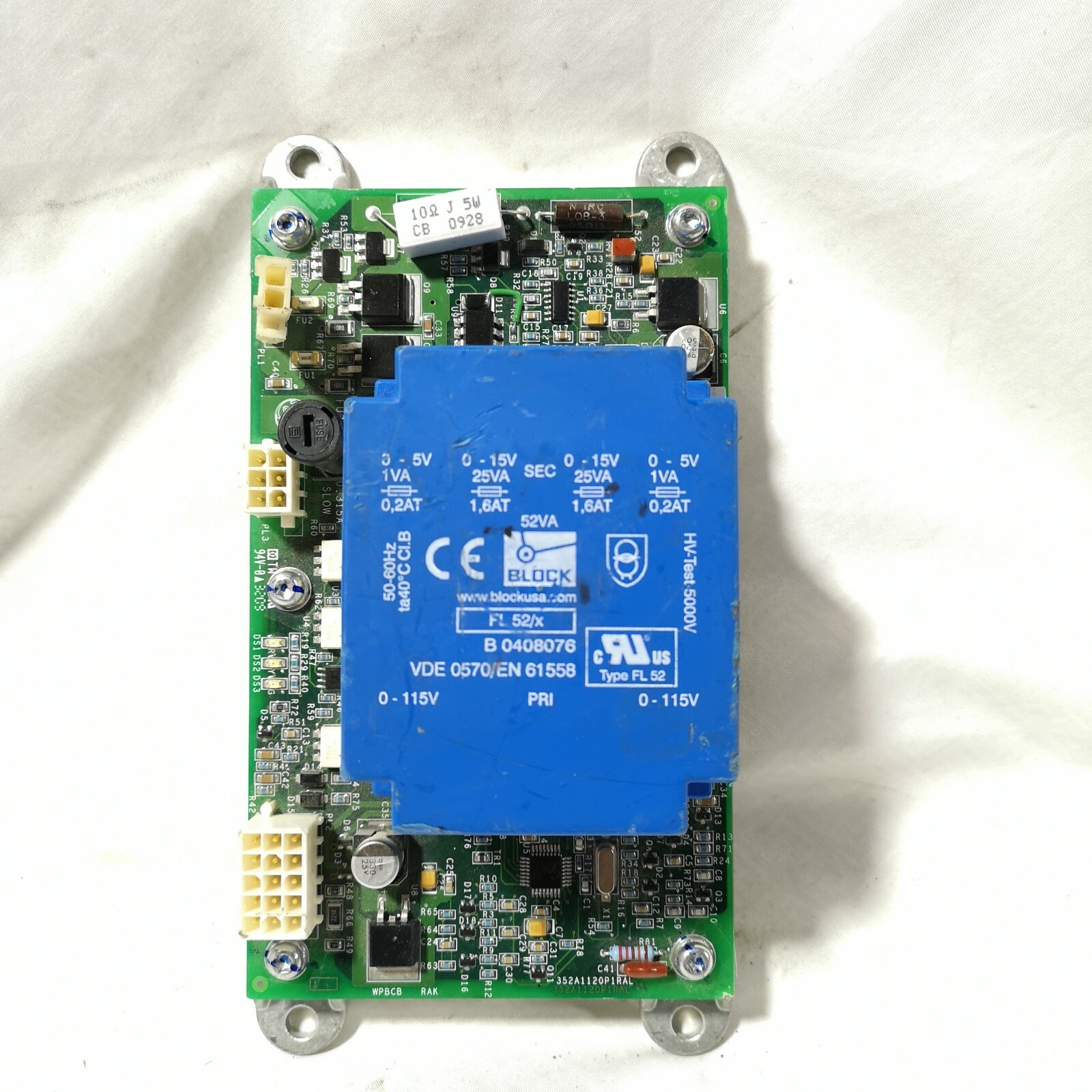 V-TEST 5000V VDE 0570/EN 61558 TERMINAL BLOCK 50-60HZ FL 52/x 0-1150V ...