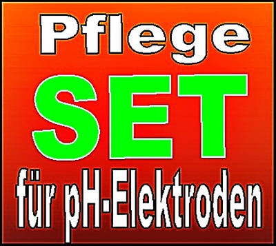 Elektroden Pflegeset pH 7.01 u 4.01 u KCL Lösung  je 70  ml.