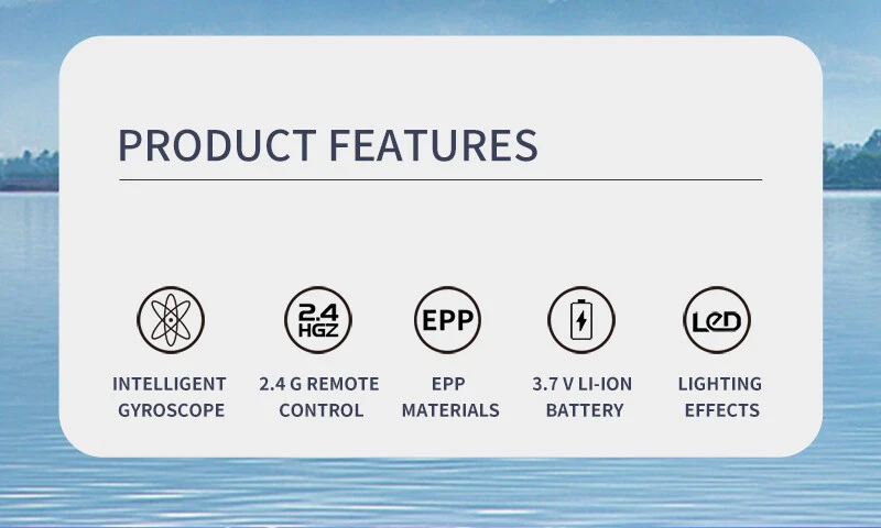 Mini RC Plane B-2 Spirit Stealth Airplane Model Toy Drone Remote Control Kids - Image 4 of 4