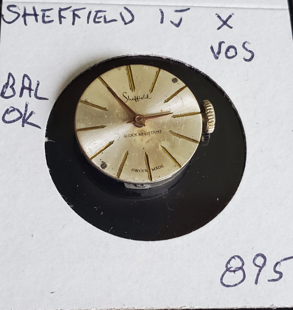 LADIES SHEFFIELD 1J X VOS WRIST WATCH MOVEMENT 895 eBay