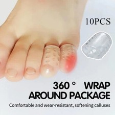 10Pcs Silicone Toe Caps Anti-Friction Breathable Toe Protector Prevents Blisters