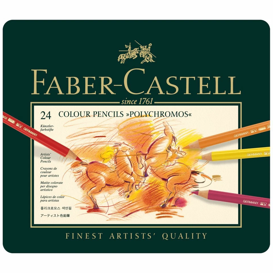FABER CASTELL Farbstift POLYCHROMOS 110024 24 Farben im Metalletui - Bild 2 von 3