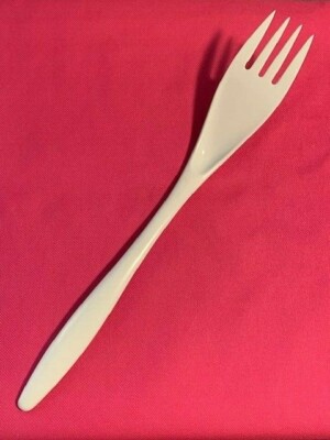Vintage Rosti Mepal Made in Denmark WHITE FORK - Melamine