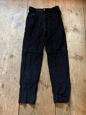 Vintage Pia Rucci Black Leather Pants Size 12
